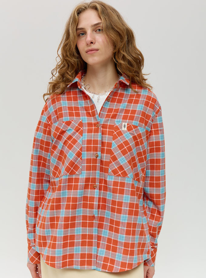 Картата бавовняна сорочка ANNA YAKOVENKO (AY_4017)