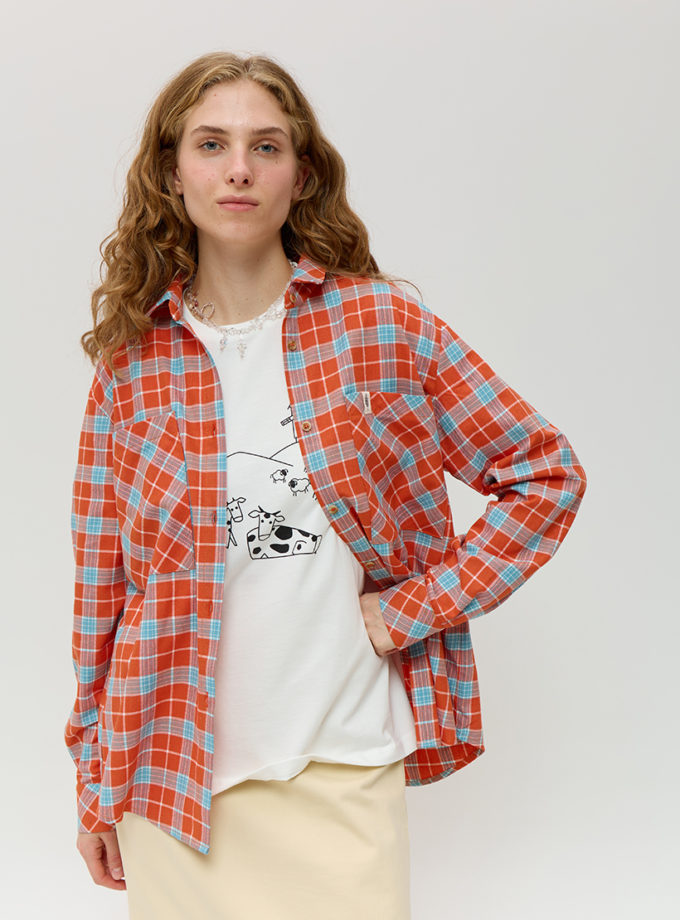 Картата бавовняна сорочка ANNA YAKOVENKO (AY_4017)