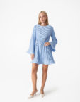 Сукня гофре міні блакитна MAGNETIC (MGN_1742BL)