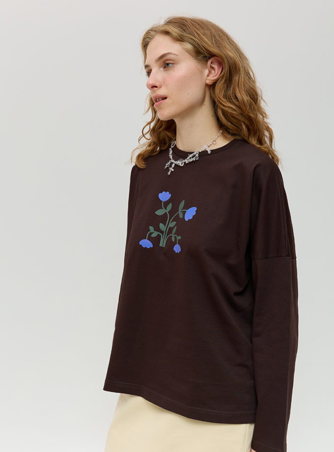 Бавовняний лонгслів ANNA YAKOVENKO (AY_4023)