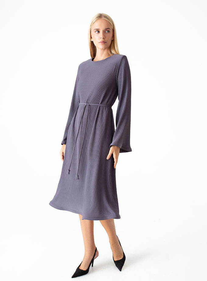 Сукня гофре міді графітова MAGNETIC (MGN_1743GY)