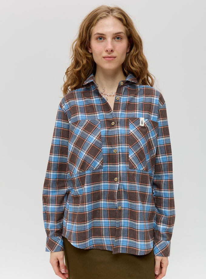 Картата бавовняна сорочка ANNA YAKOVENKO (AY_4016)