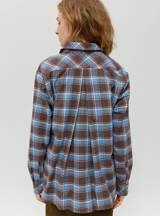 Картата бавовняна сорочка ANNA YAKOVENKO (AY_4016)