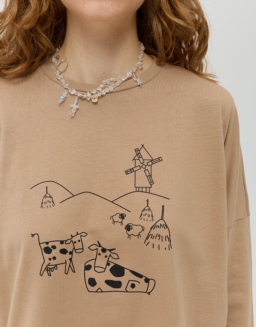 IMG_5755 Бавовняний лонгслів ANNA YAKOVENKO (AY_4020) - фото 5