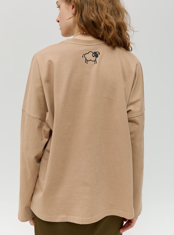 Бавовняний лонгслів ANNA YAKOVENKO (AY_4020)