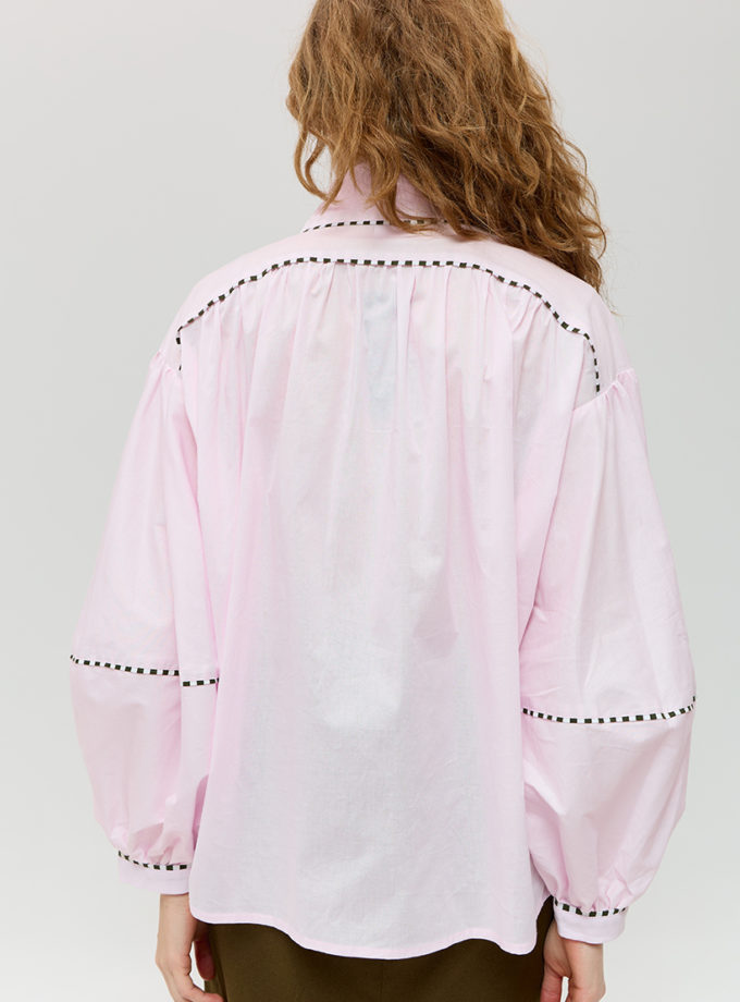 Бавовняна об'ємна блуза ANNA YAKOVENKO (AY_4015)