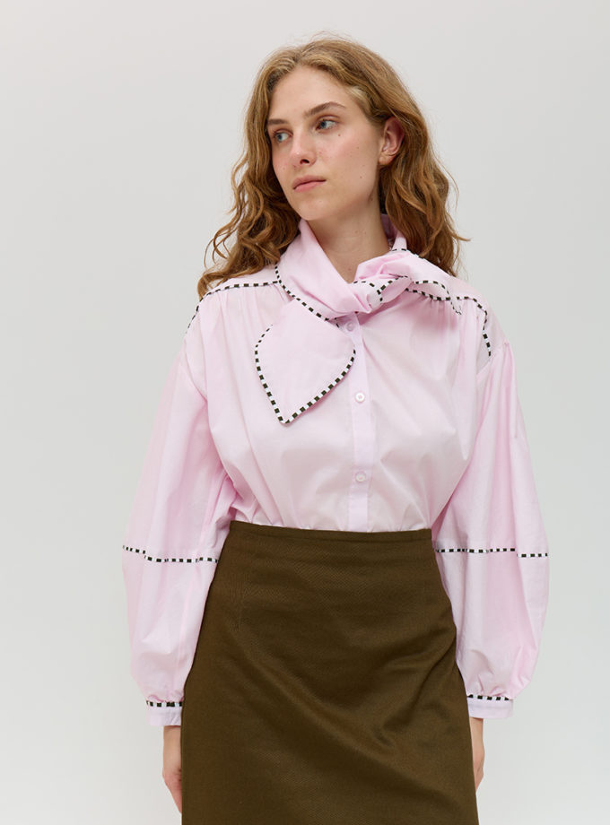 Бавовняна об'ємна блуза ANNA YAKOVENKO (AY_4015)