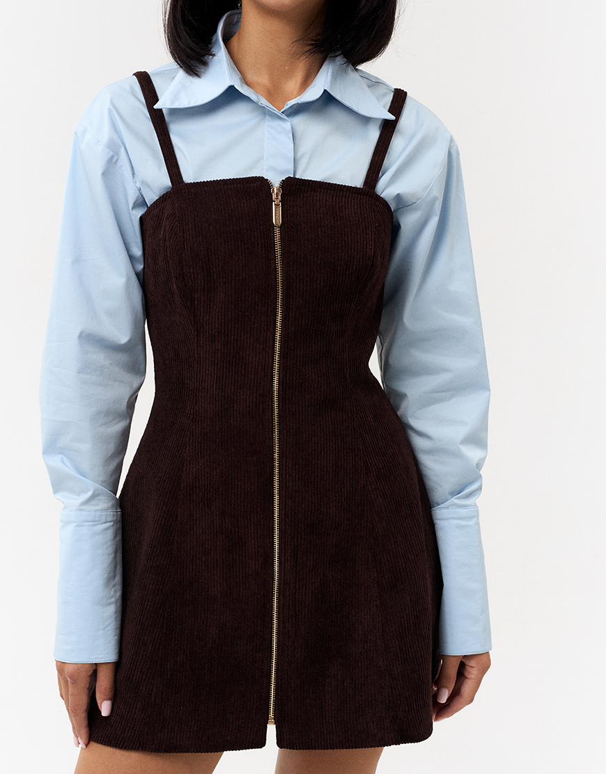 IMG_7960 Сарафан коричневий вельвет TWINSIS CLOTHES (TW_NQ_SS 333980) - фото 3