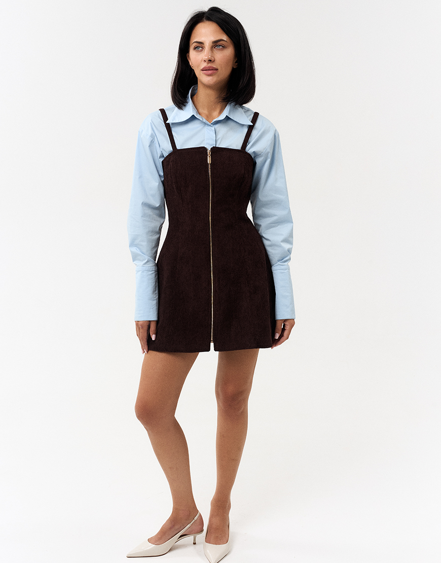 IMG_7962 Сарафан коричневий вельвет TWINSIS CLOTHES (TW_NQ_SS 333980) - фото 2