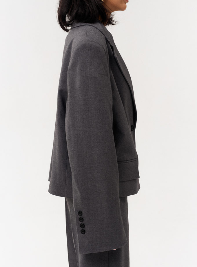 Жакет сірий вовняний one size TWINSIS CLOTHES (TW_NQ_SS 111765)