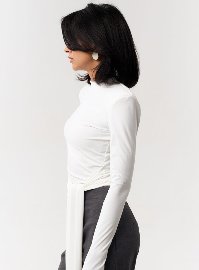 Лонг білий з шаллю TWINSIS CLOTHES (TW_NQ_SS 777900)