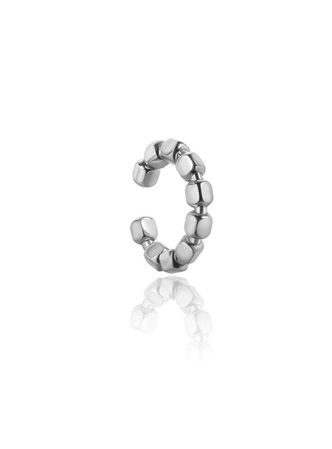Кафф Урбе зі срібла у покритті білим родієм ORXATA.JEWELRY (ORX_cuff_urbe_wr)