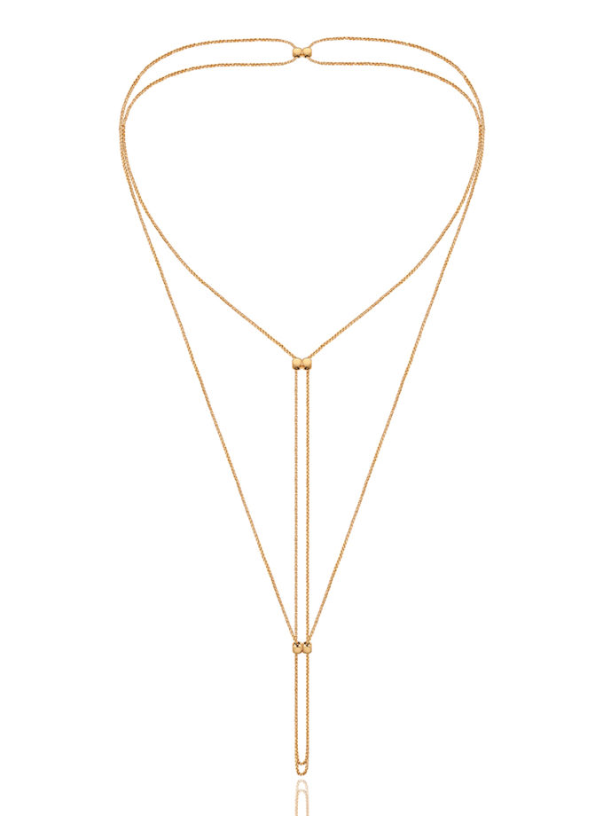 Кольє 11-в-1 Урбе зі срібла в позолоті ORXATA.JEWELRY (ORX_necklace_urbe_gp)