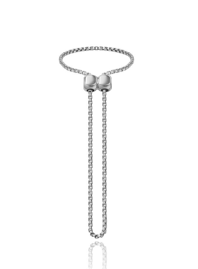 Каблучка 3-в-1 Урбе зі срібла у покритті білим родієм ORXATA.JEWELRY (ORX_ring_urbe_wr)