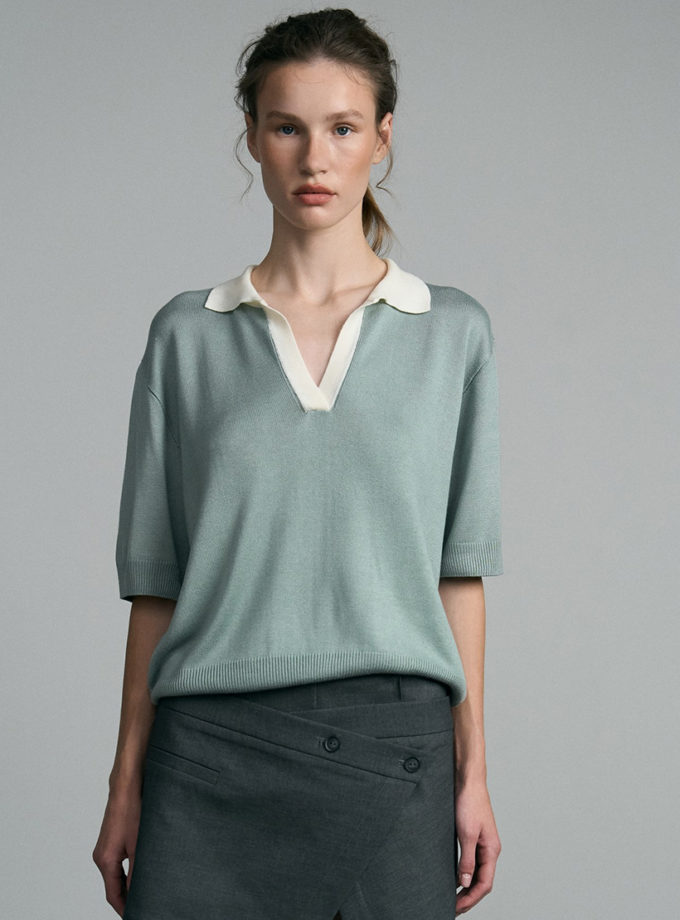 Базове поло Calm sprout green SAVOUR (SVR_JR-1252/1_grn)