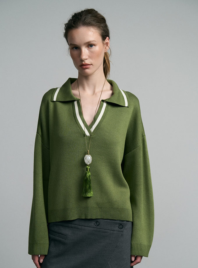 Поло Base olive branch SAVOUR (SVR_JR-1214_grn)