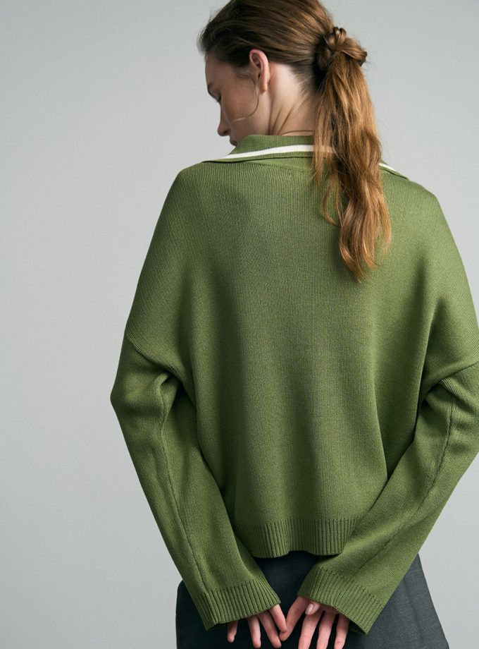 Поло Base olive branch SAVOUR (SVR_JR-1214_grn)