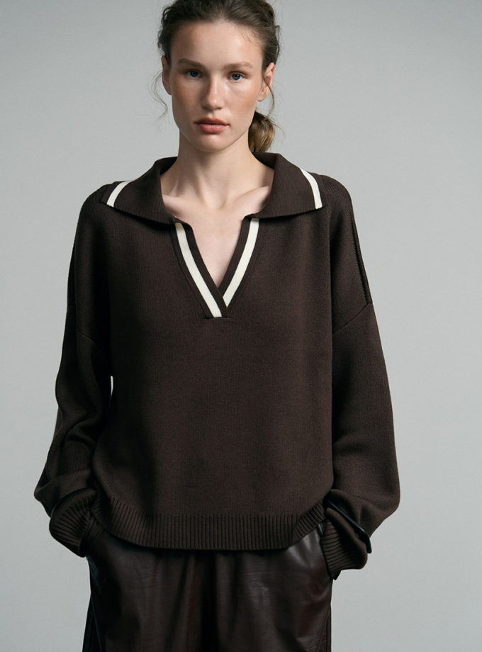 Поло Base chocolate SAVOUR (SVR_JR-1214_ch)