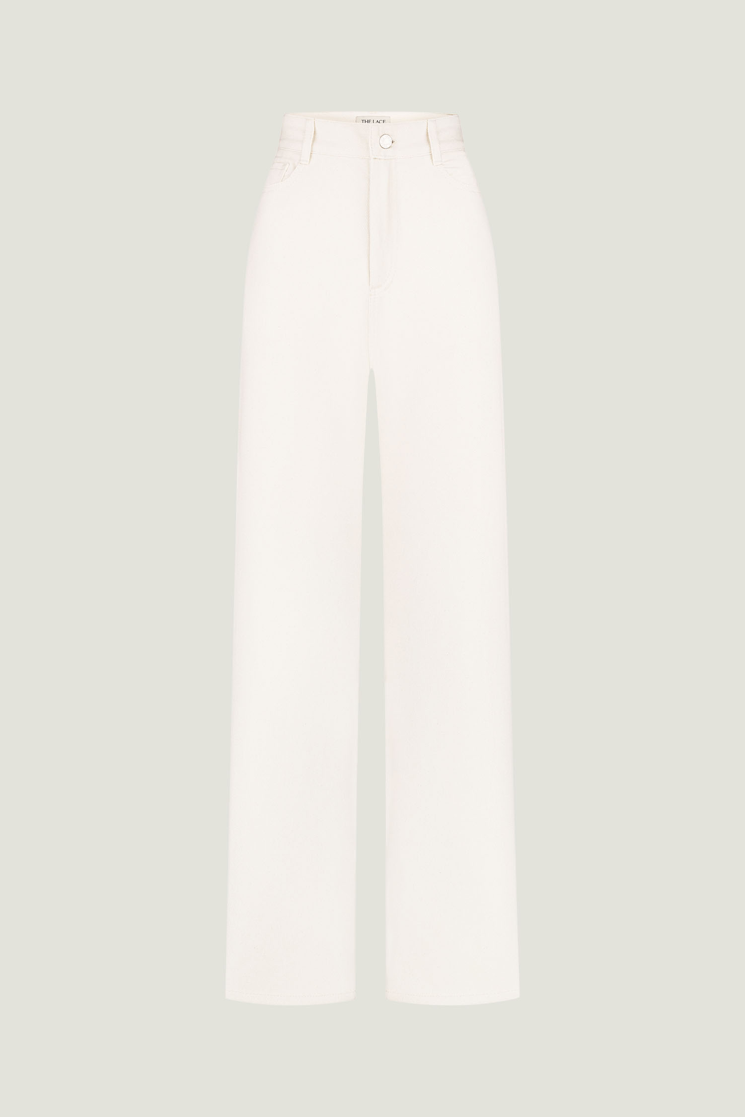 00002435-6 Джинси прямого крою на високій посадці кремові THE LACE (TLA_00002435) - фото 6