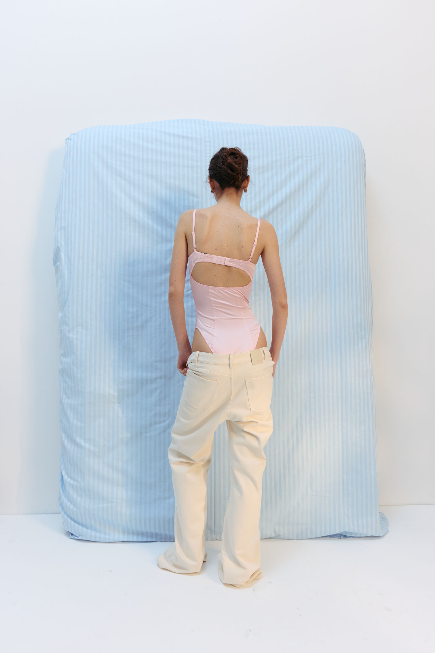 00003149-5 Боді з сатину рожеве THE LACE (TLA_00003149) - фото 5