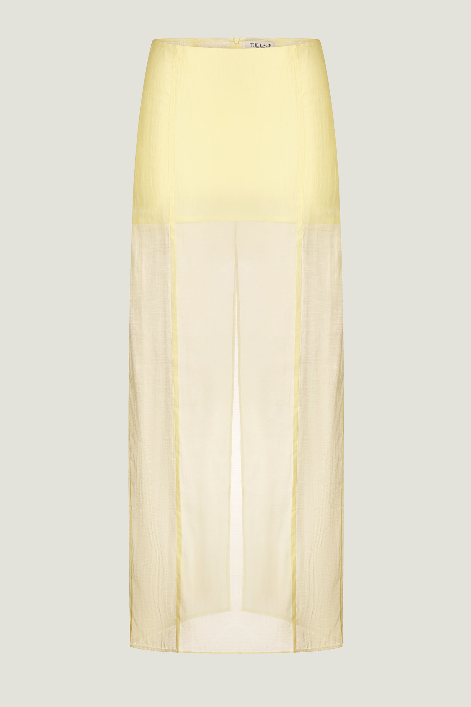 00003317-7 Спідниця максі напівпрозора з тенселу лимонна THE LACE (TLA_00003317) - фото 7