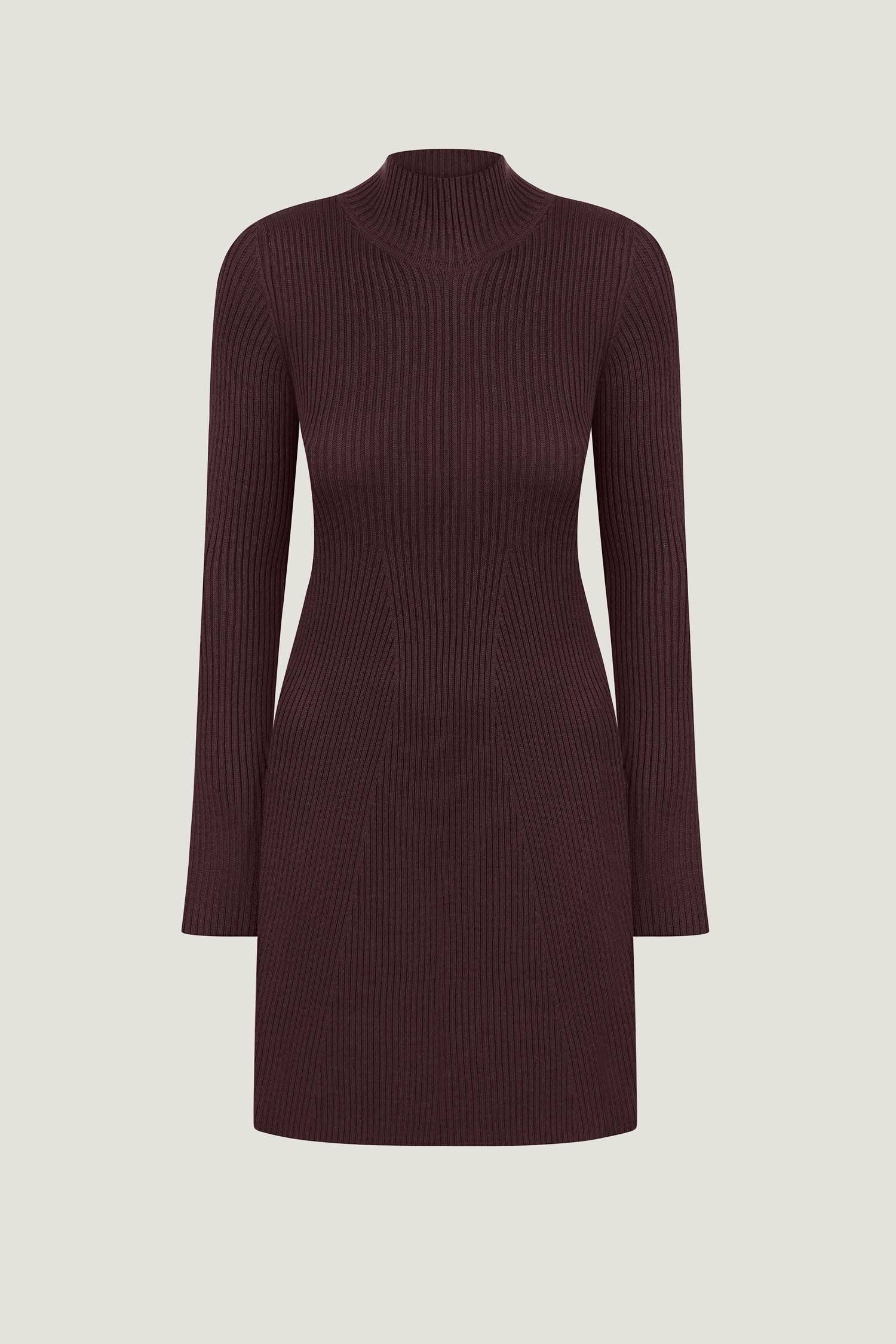 00003359-7 Трикотажна сукня міні шоколадна THE LACE (TLA_00003359) - фото 7