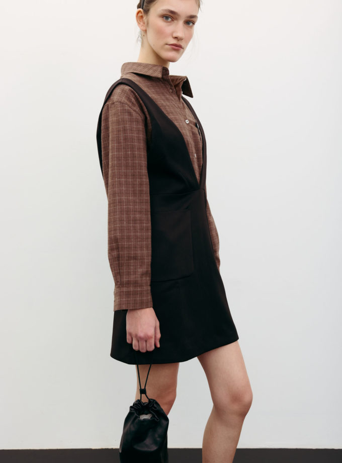 Сарафан міні шоколадний Modena THE LACE (TLA_00003391)