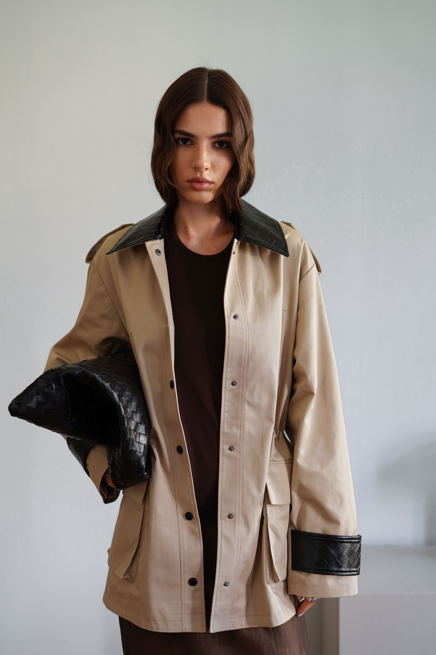 00003394-4 Трикотажний топ з відкритою спиною шоколадний THE LACE (TLA_00003394) - фото 4