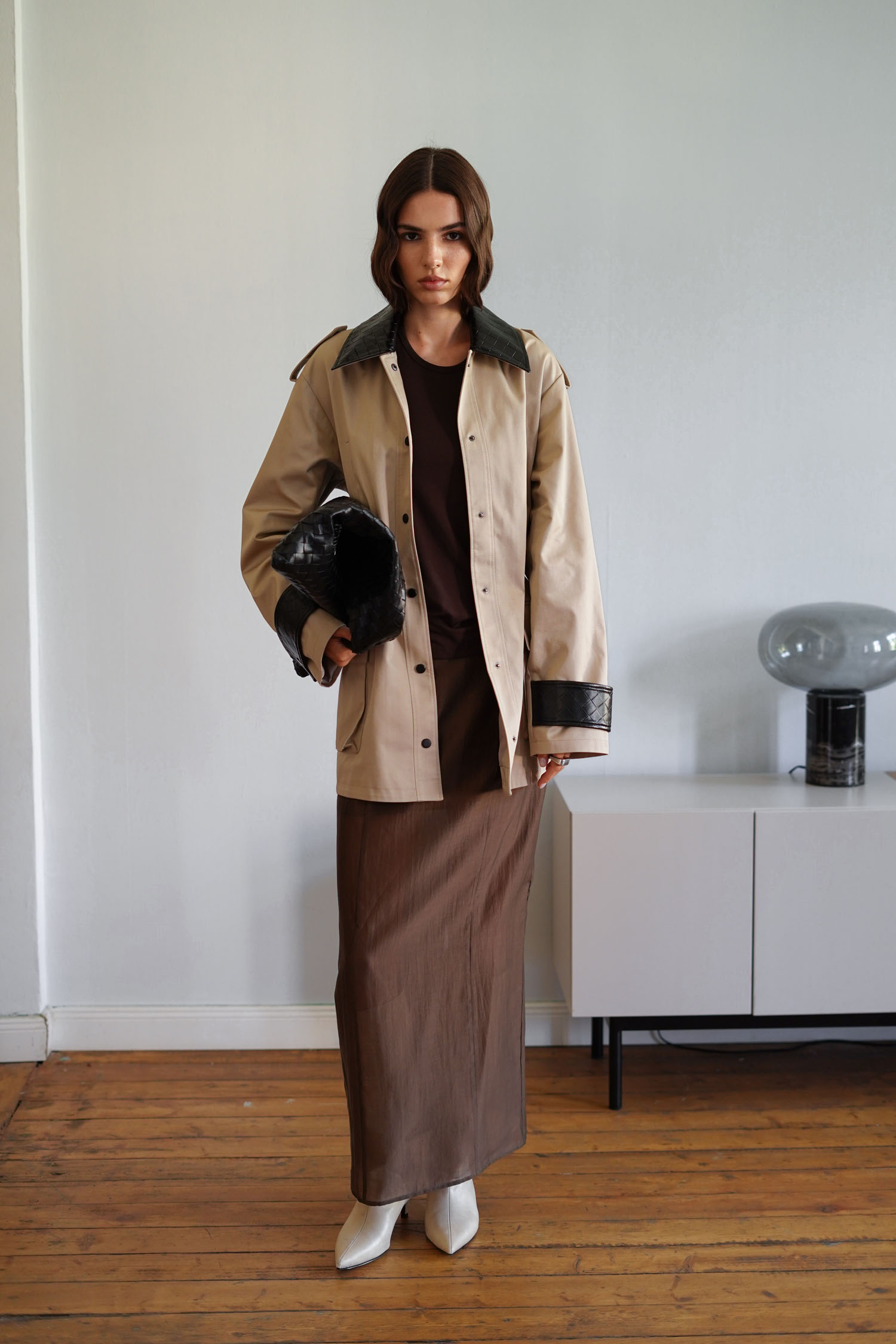 00003394-5 Трикотажний топ з відкритою спиною шоколадний THE LACE (TLA_00003394) - фото 5