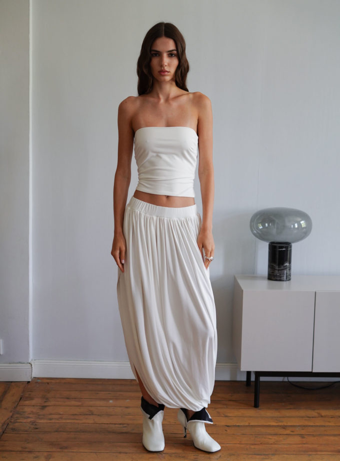 Топ-бандо подовжений молочний THE LACE (TLA_00003397)