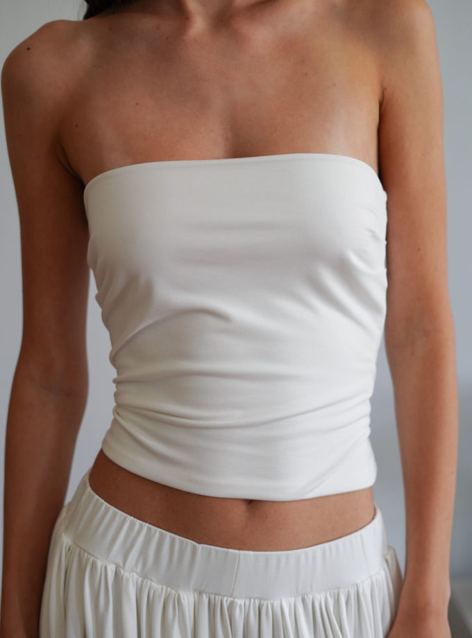 Топ-бандо подовжений молочний THE LACE (TLA_00003397)