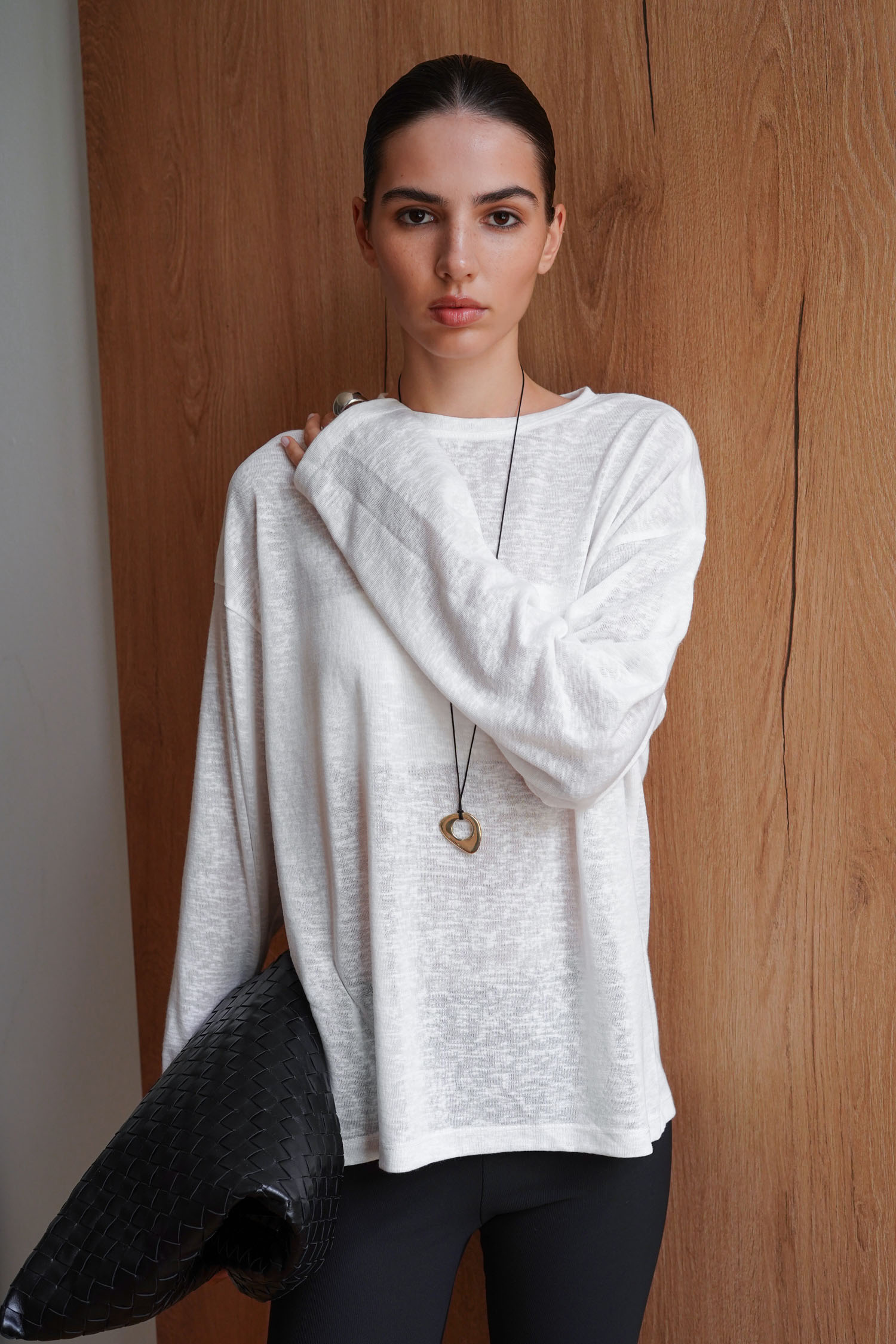 00003411-5 Лонгслів напівпрозорий молочний THE LACE (TLA_00003411) - фото 5