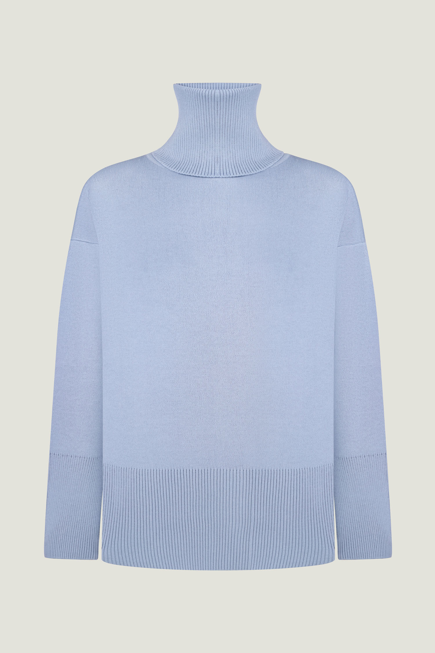 00003547-7 Трикотажний светр з об'ємною горловиною блакитний THE LACE (TLA_00003547) - фото 7