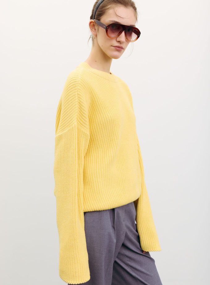 Светр оверсайз лимонний THE LACE (TLA_00003563)