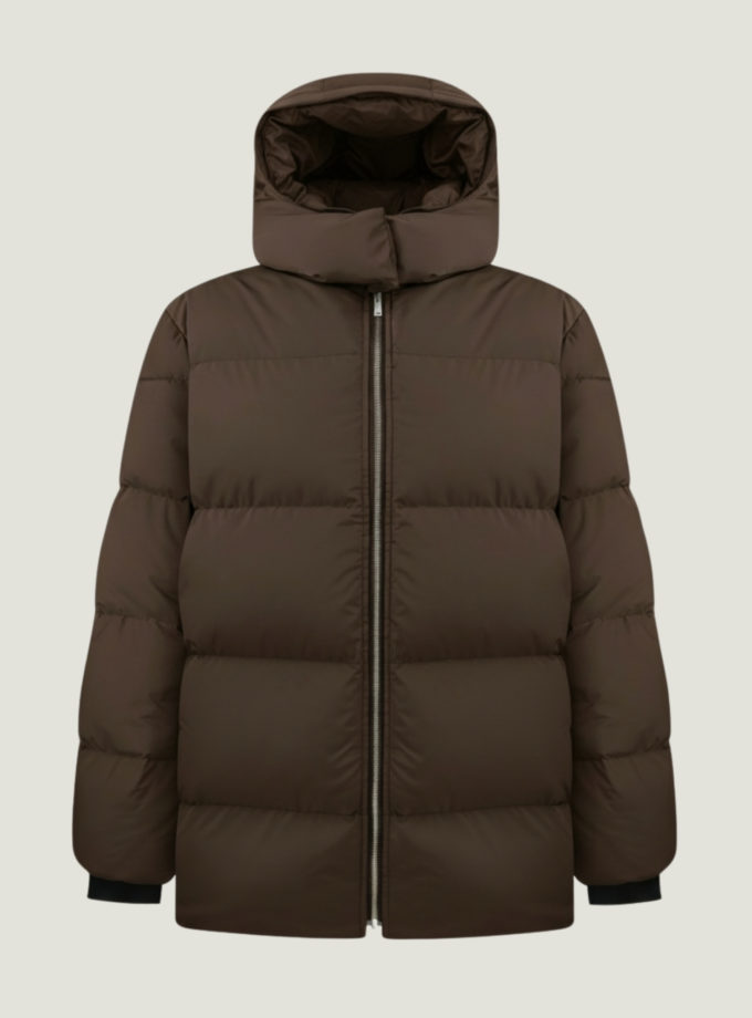 Куртка вільного крою шоколадна THE LACE (TLA_00003590)