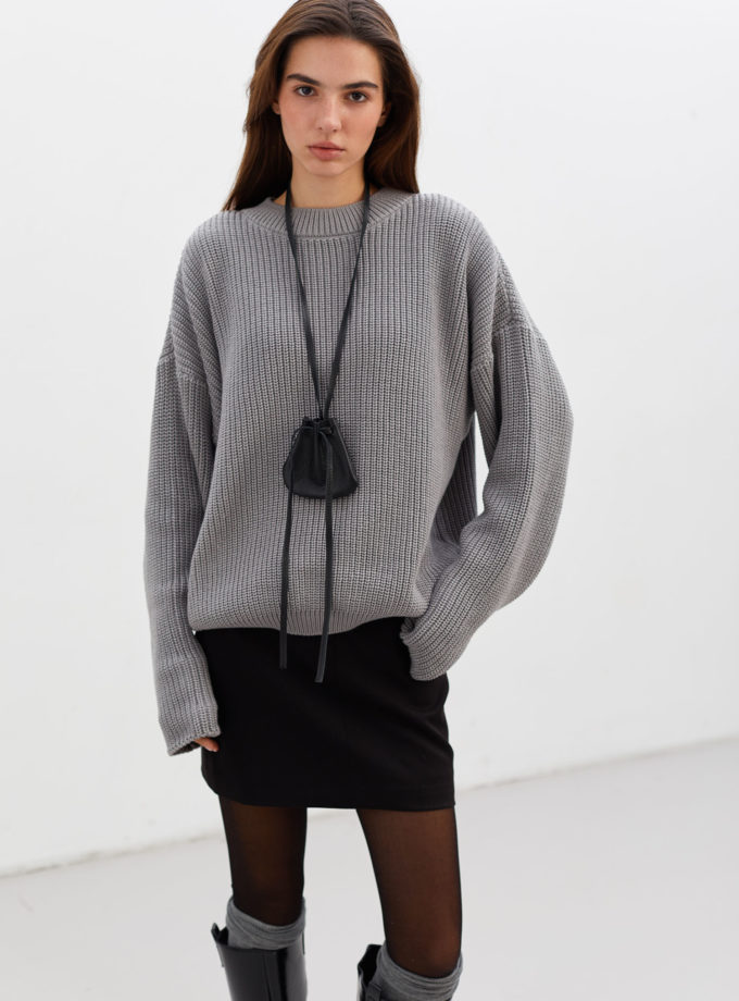 Светр оверсайз сірий THE LACE (TLA_0067739)