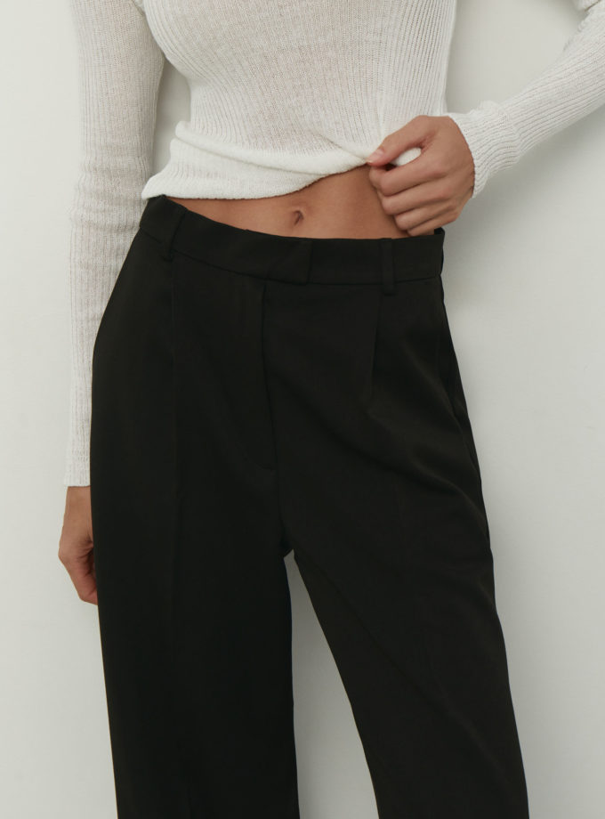 Брюки палаццо чорні Modena THE LACE (TLA_0067750)