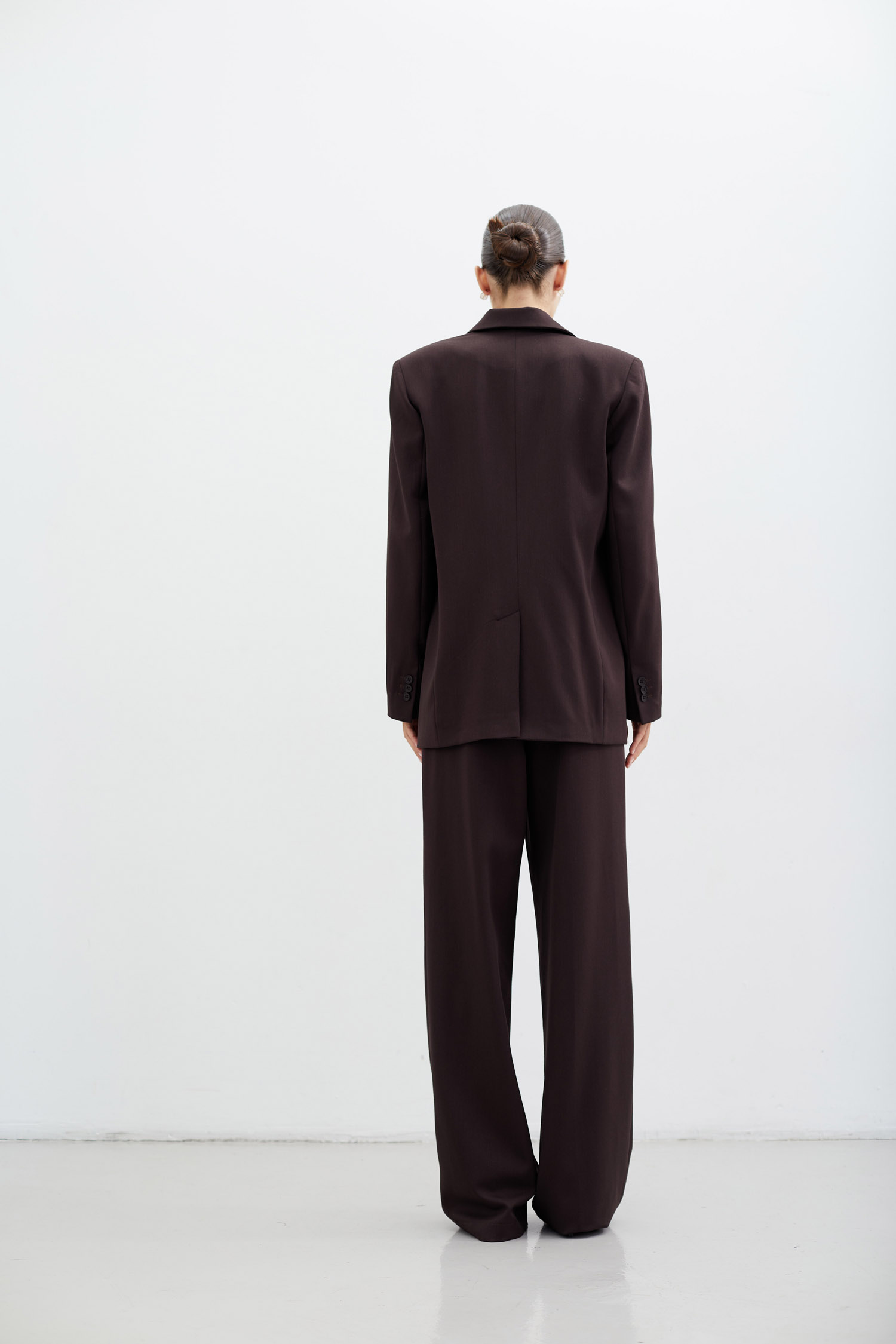 0069519-5 Брюки палаццо шоколадні Modena THE LACE (TLA_0069519) - фото 5