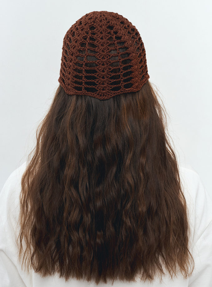 Шапка кроше коричнева IN.WOVEN (INWVN_SHA_CRS_11_br_s)