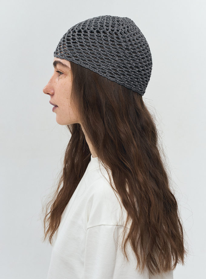 Шапка ажурна сіра IN.WOVEN (INWVN_SHA_AJ_31_gr_s)