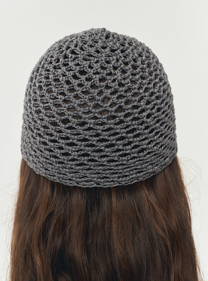 Шапка ажурна сіра IN.WOVEN (INWVN_SHA_AJ_31_gr_s)