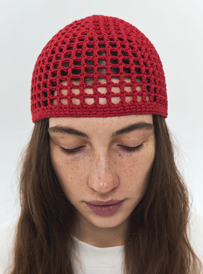 Шапка-сітка червона IN.WOVEN (INWVN_SHA_SIT_21_rd_s)