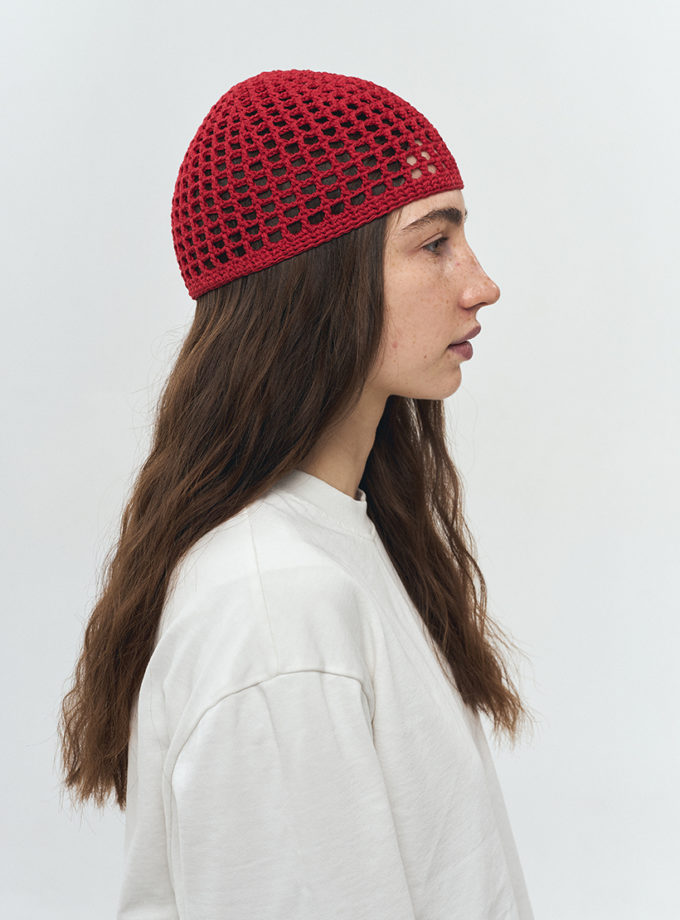Шапка-сітка червона IN.WOVEN (INWVN_SHA_SIT_21_rd_s)