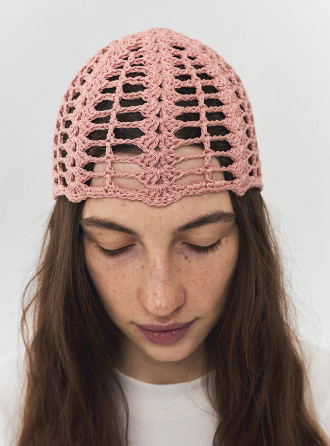 Шапка кроше рожева IN.WOVEN (INWVN_SHA_CRS_12_pn_s)