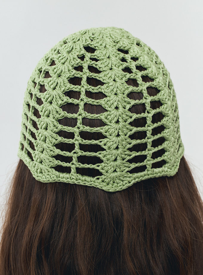 Шапка кроше фісташкова IN.WOVEN (INWVN_SHA_CRS_13_gr_s)