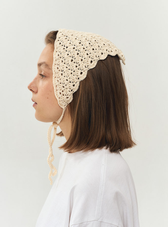 Косинка з пелюстками айворі IN.WOVEN (INWVN_KOS_PEL_13_be_s)