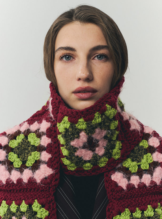 Шарф-максі винний IN.WOVEN (INWVN_SHF_MAX_11_bg_w)