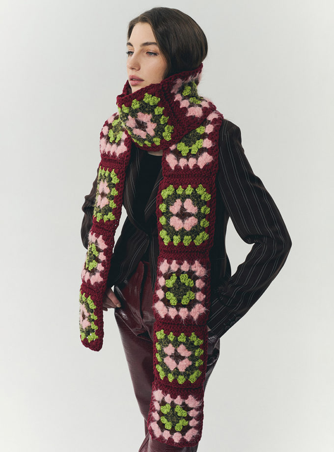 Шарф-максі винний IN.WOVEN (INWVN_SHF_MAX_11_bg_w)