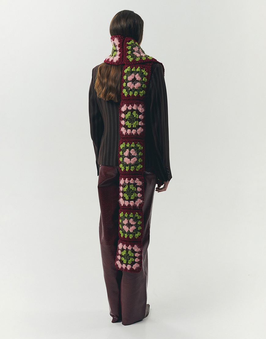 0K5A9738 Шарф-максі винний IN.WOVEN (INWVN_SHF_MAX_11_bg_w) - фото 3