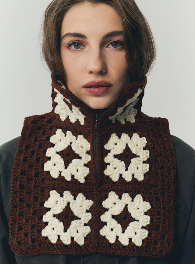 Манішка кроше коричнева IN.WOVEN (INWVN_MAN_CRS_21_br_w)